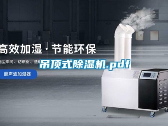 行業(yè)新聞吊頂式除濕機(jī).pdf