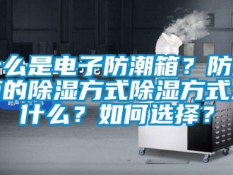 常見問題什么是電子防潮箱？防潮箱的除濕方式除濕方式是什么？如何選擇？