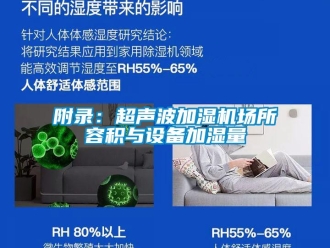企業(yè)新聞附錄：超聲波加濕機場所容積與設(shè)備加濕量