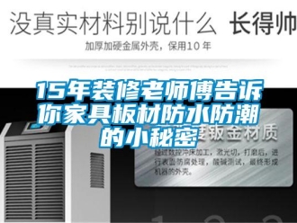 企業(yè)新聞15年裝修老師傅告訴你家具板材防水防潮的小秘密