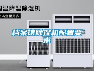 企業(yè)新聞檔案館除濕機配置要求