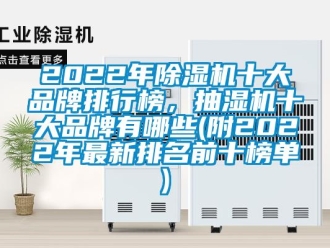 企業(yè)新聞2022年除濕機(jī)十大品牌排行榜，抽濕機(jī)十大品牌有哪些(附2022年最新排名前十榜單)