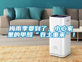 行業(yè)新聞梅雨季要到了，小心家里的甲醛“卷土重來”！