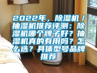 企業(yè)新聞2022年，除濕機／抽濕機推薦評測：除濕機哪個牌子好？抽濕機真的有用嗎？怎么選？具體型號品牌推薦