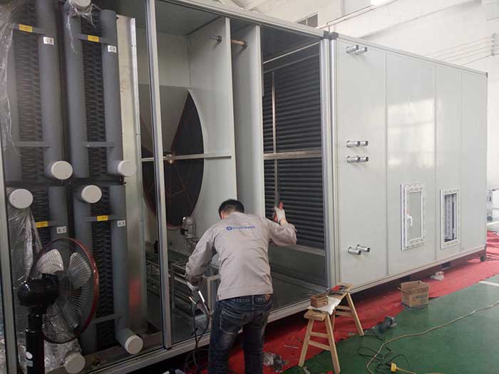威海某大型化工企業(yè)兩臺10%濕度，40000風量2臺除濕機組